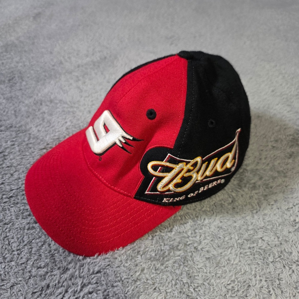 Chase Authentics Mens L/XL NASCAR Hat Red Black Budweiser Kasey Kahne‎ 9 Racing